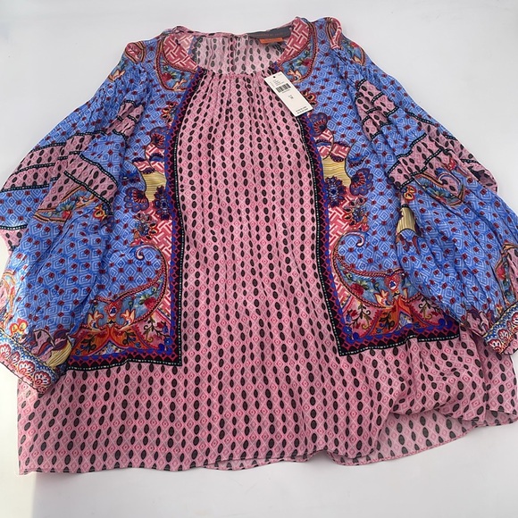 Anthropologie Nyza Beaded Multi Color Blouse By Bhanuni by Jyoti FREE SHIPPING - Picture 11 of 12